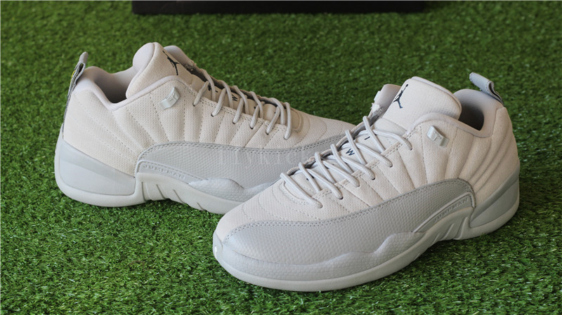 Authentic Air Jordan 12 Wolf Grey Low